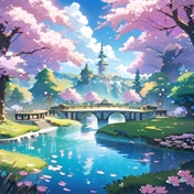 آسمان شکوفه‌های گیلاس