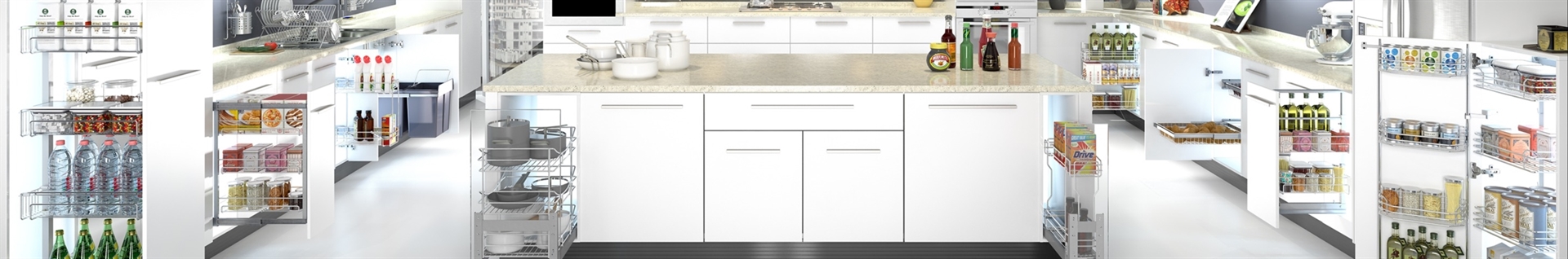 اکسسوری های ریلی کابینت و کمد لباس پلاتین